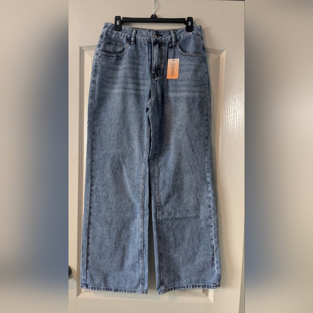 Forever 21 Wide-Leg Jeans Low-rise ,Sz 4/28
